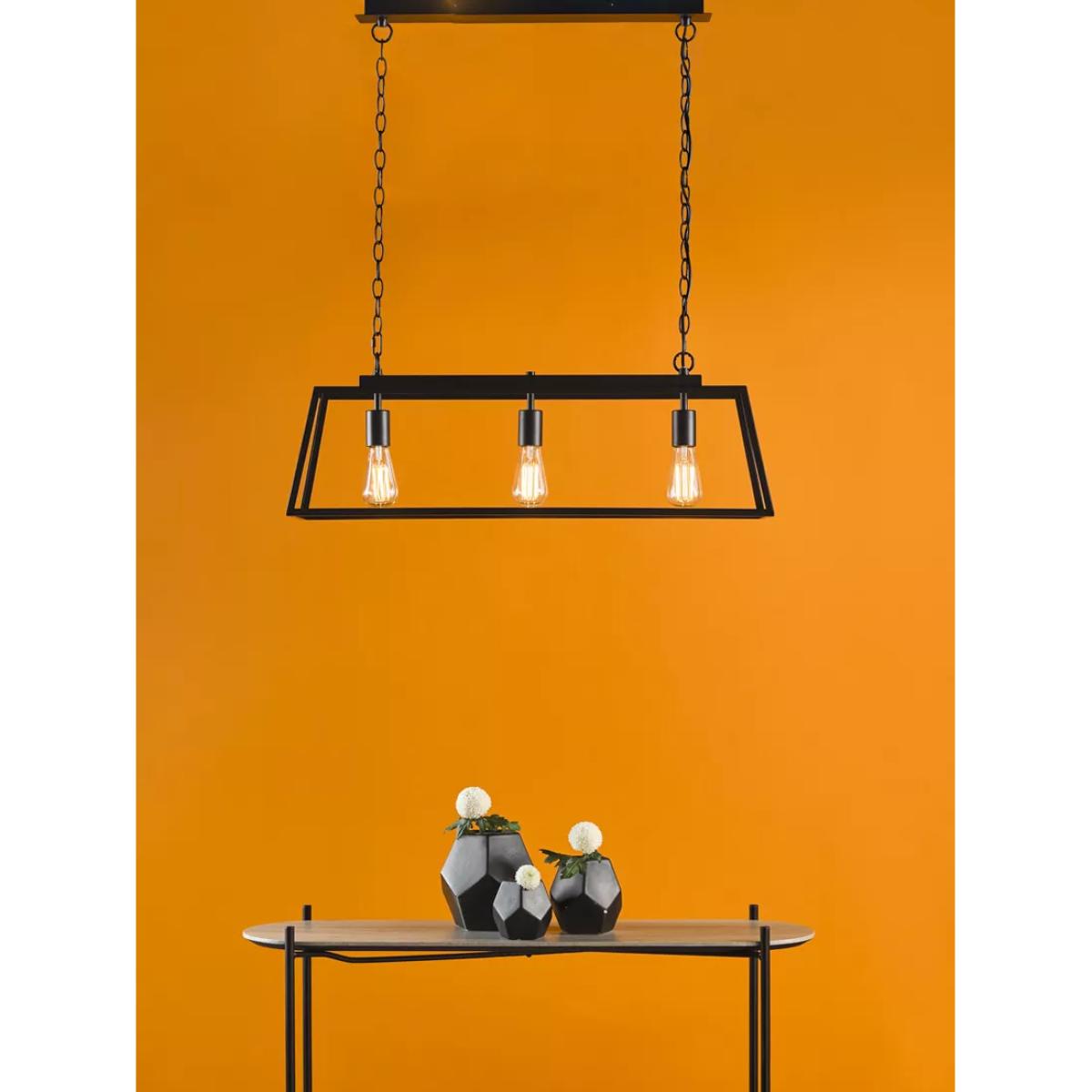 Där Claudia 3 Pendant Bar Ceiling Light, Black – image 6