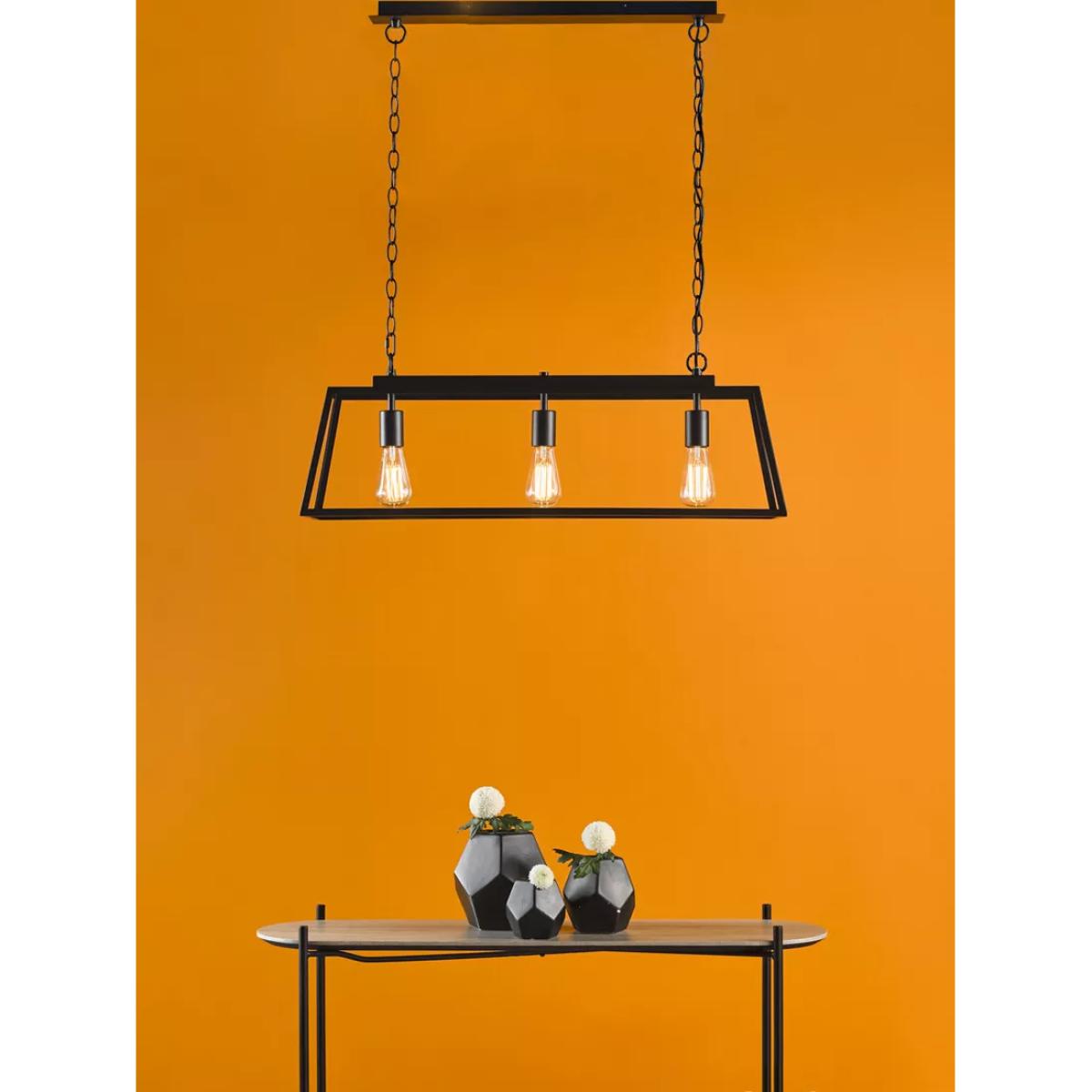 Där Claudia 3 Pendant Bar Ceiling Light, Black – image 7