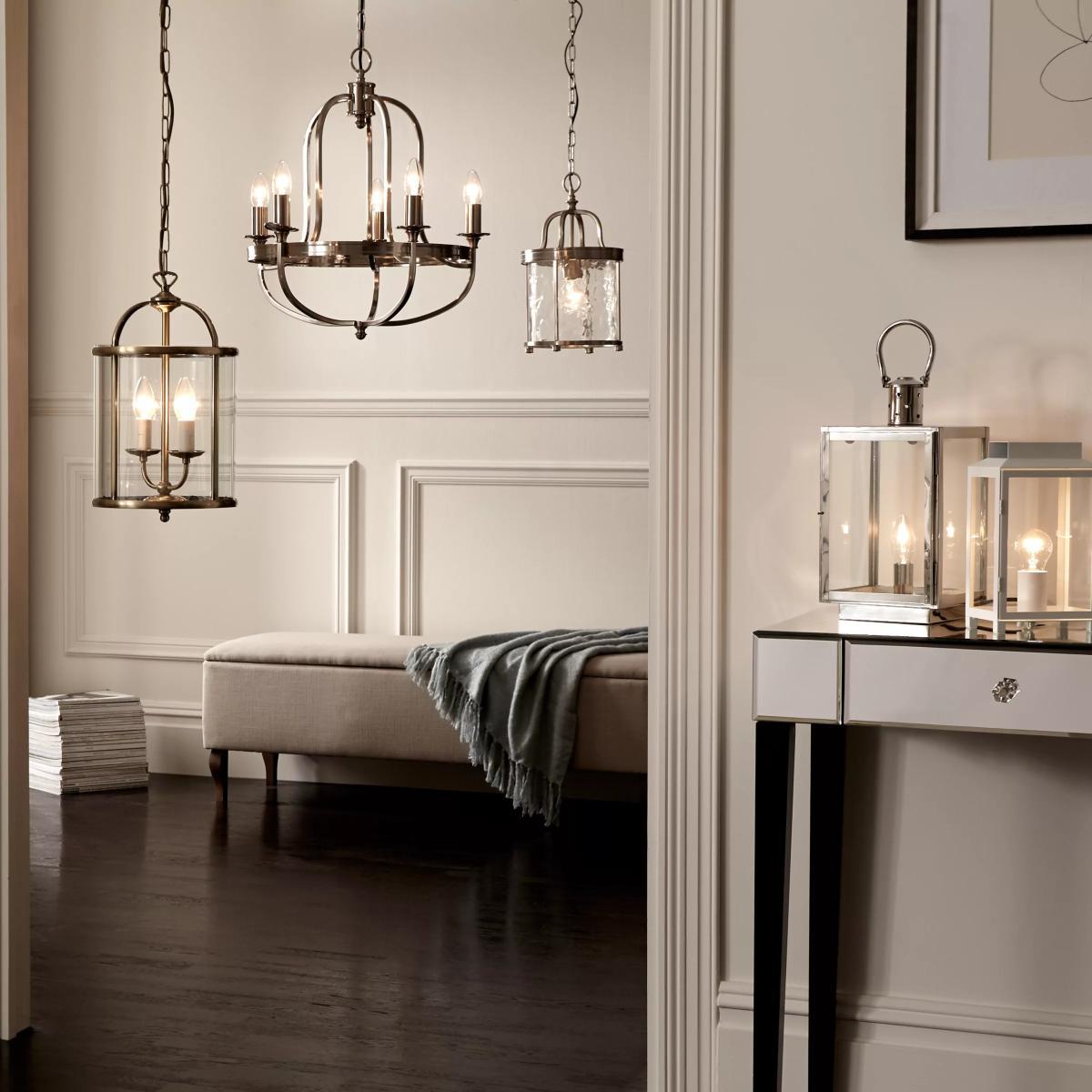 John Lewis & Partners Warwick Chandelier Ceiling Light, Brushed Chrome – image 5