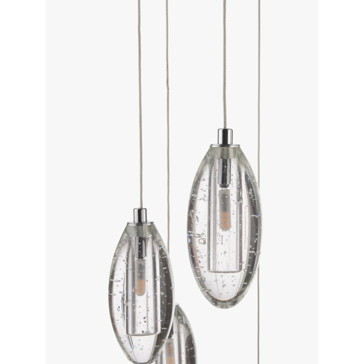 John Lewis & Partners Bubble LED 7 Pendant Cluster Ceiling Light, Chrome – image 4