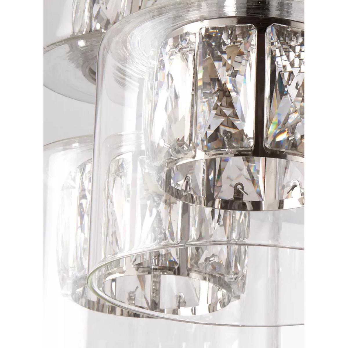 Bay Lighting Nina Crystal Glass Semi Flush Ceiling Light, Clear – image 4
