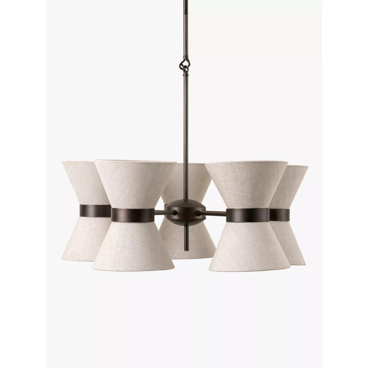 Lights & Lamps 5 Arm Renwick Ceiling Pendant, Bronze – image 2