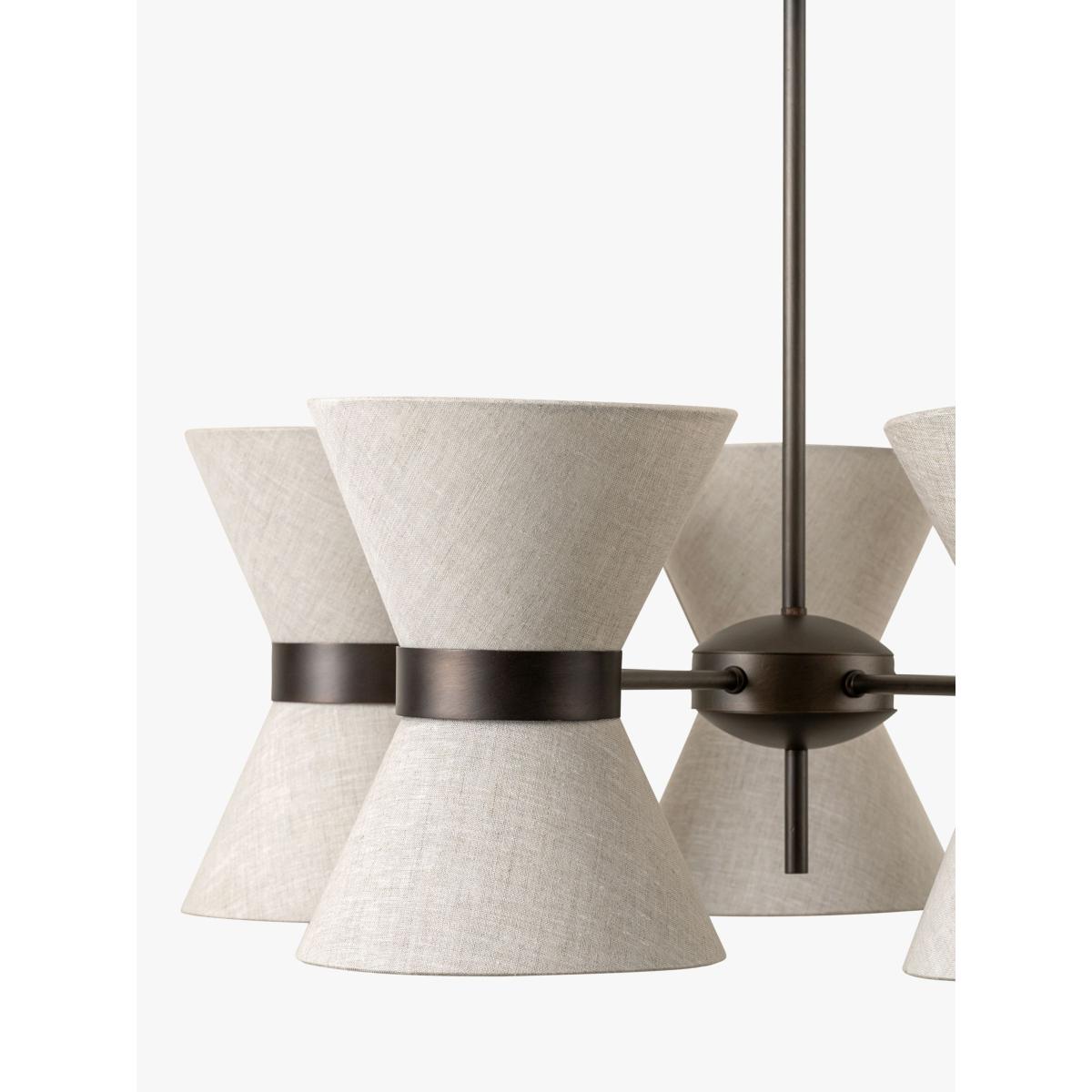 Lights & Lamps 5 Arm Renwick Ceiling Pendant, Bronze – image 5