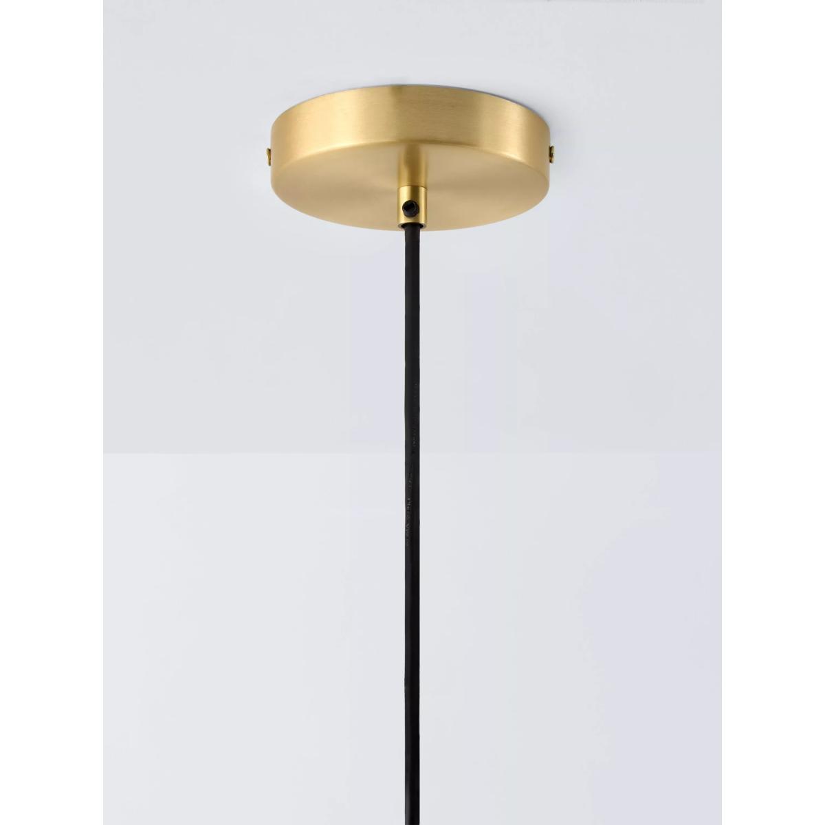 John Lewis Hammered Metal Flat Pendant Ceiling Light, Gold – image 3