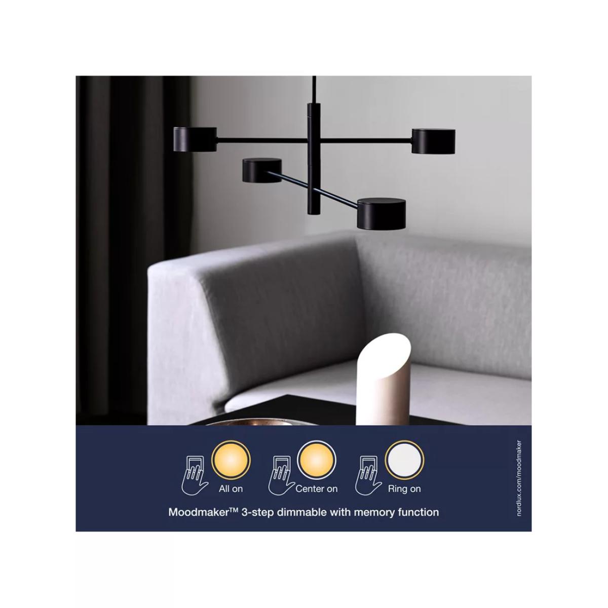 Nordlux Cylde 4 Arm Ceiling Light, Black – image 3