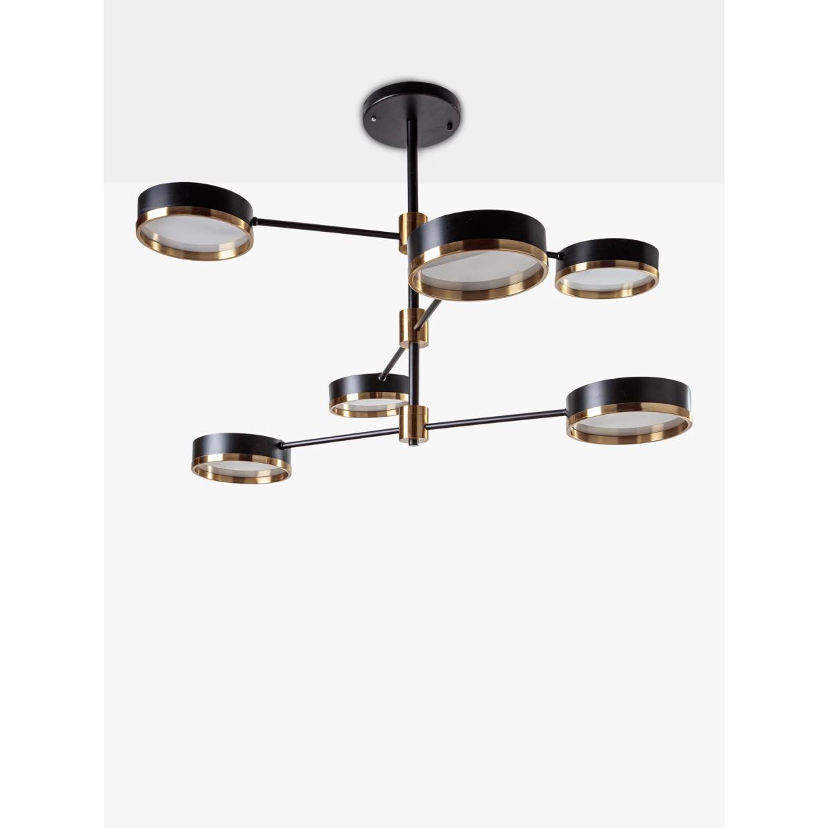 Pure White Lines Tiered Moscow Ceiling Light – image 3