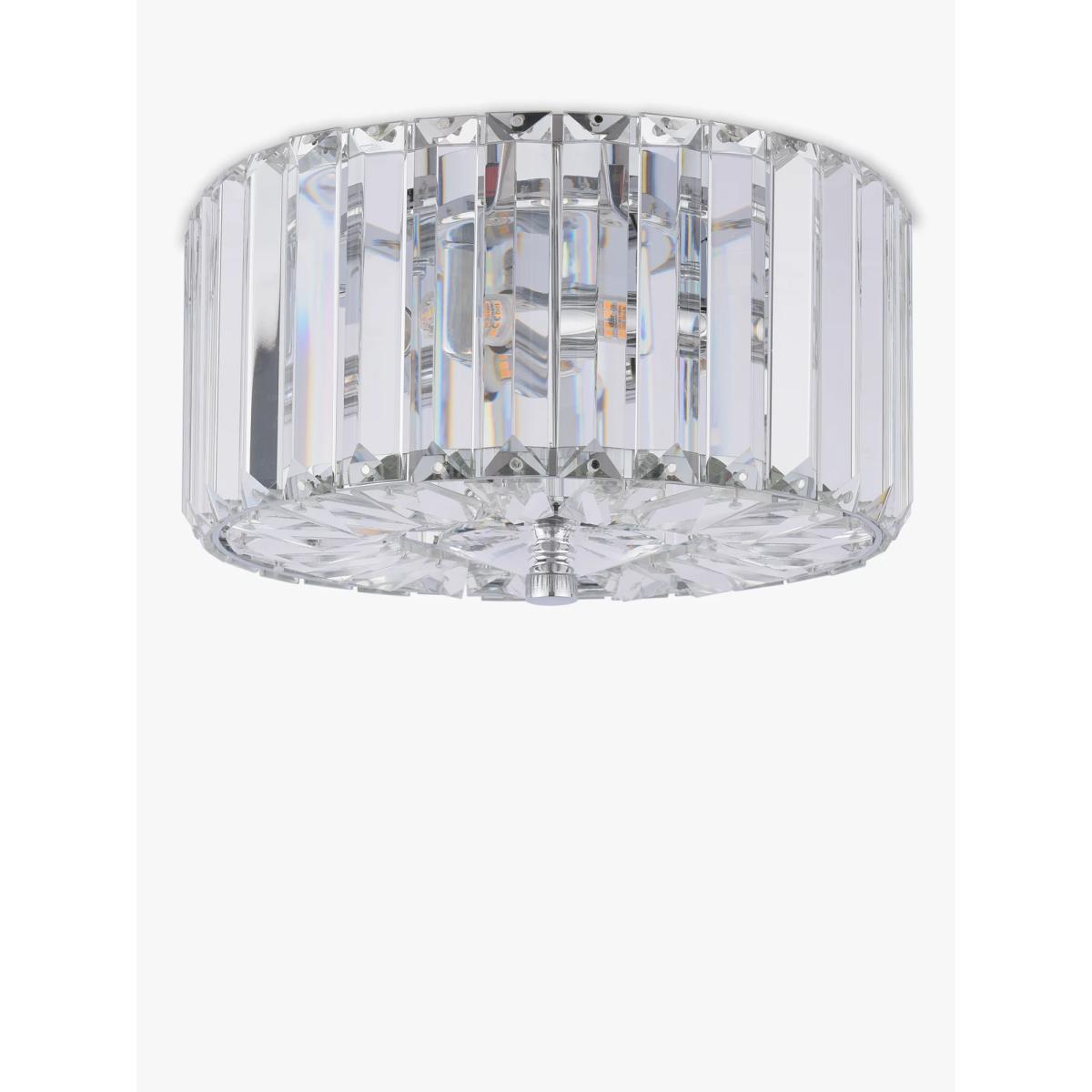 Laura Ashley Fernhurst 3 Bulb Flush Ceiling Light, Antique Brass – image 3