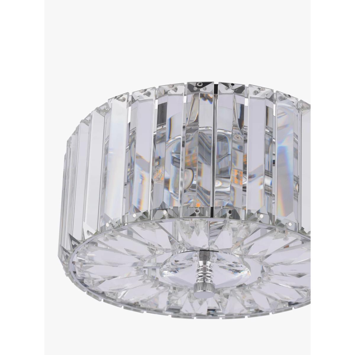 Laura Ashley Fernhurst 3 Bulb Flush Ceiling Light, Antique Brass – image 4