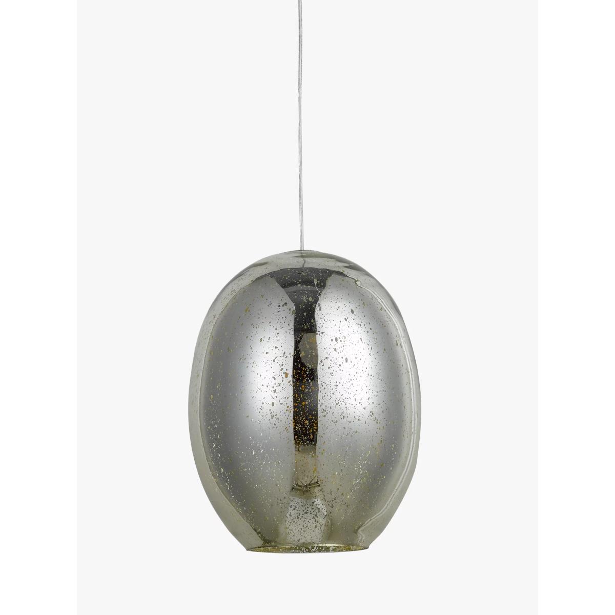 John Lewis & Partners Tabitha Speckled Glass Easy-to-Fit Ceiling Shade, Silver – image 3
