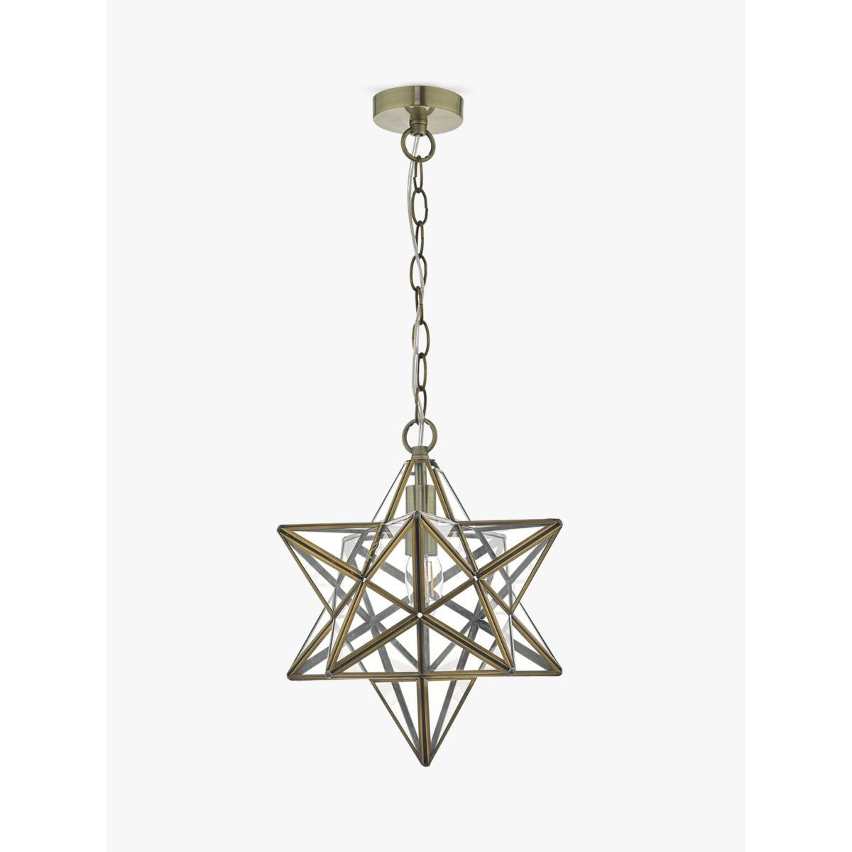 Där Ilario Star Large Ceiling Light, Antique Brass – image 2
