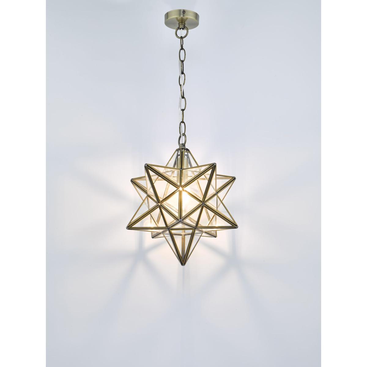Där Ilario Star Large Ceiling Light, Antique Brass – image 4