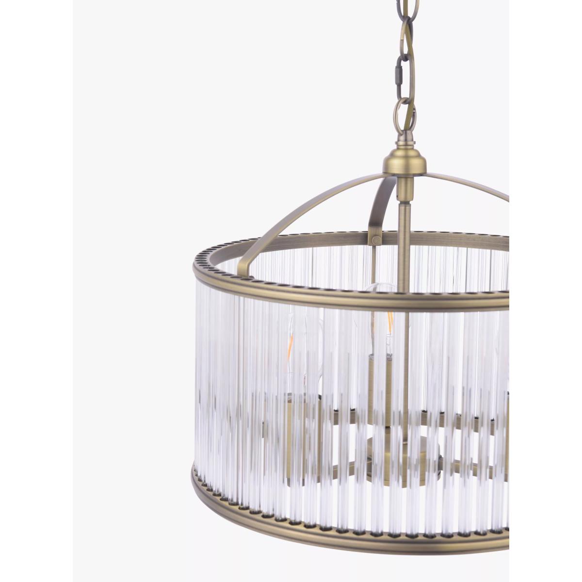 Laura Ashley Sutton 3 Ceiling Pendant Light, Antique Brass – image 4