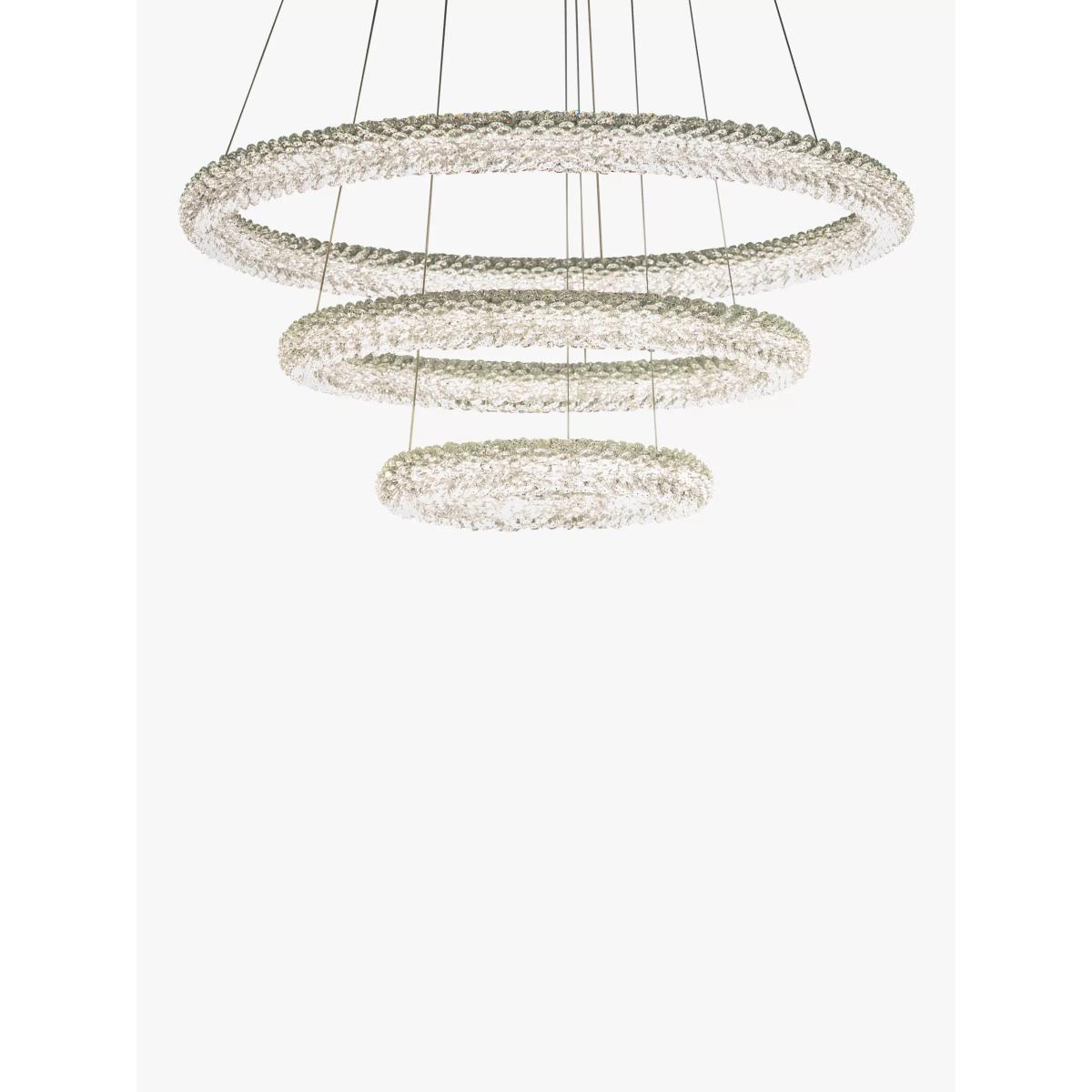 Bay Lighting Floe LED Crystal Ceiling Light, Clear/Chrome – image 3