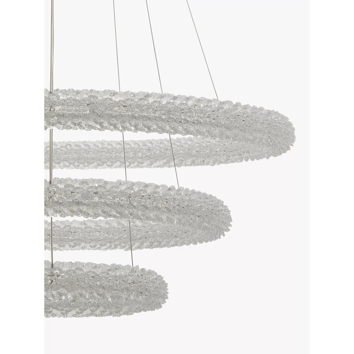 Bay Lighting Floe LED Crystal Ceiling Light, Clear/Chrome – image 4