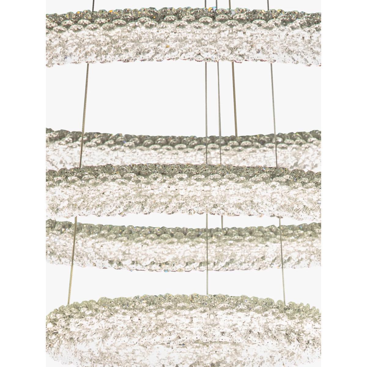 Bay Lighting Floe LED Crystal Ceiling Light, Clear/Chrome – image 5