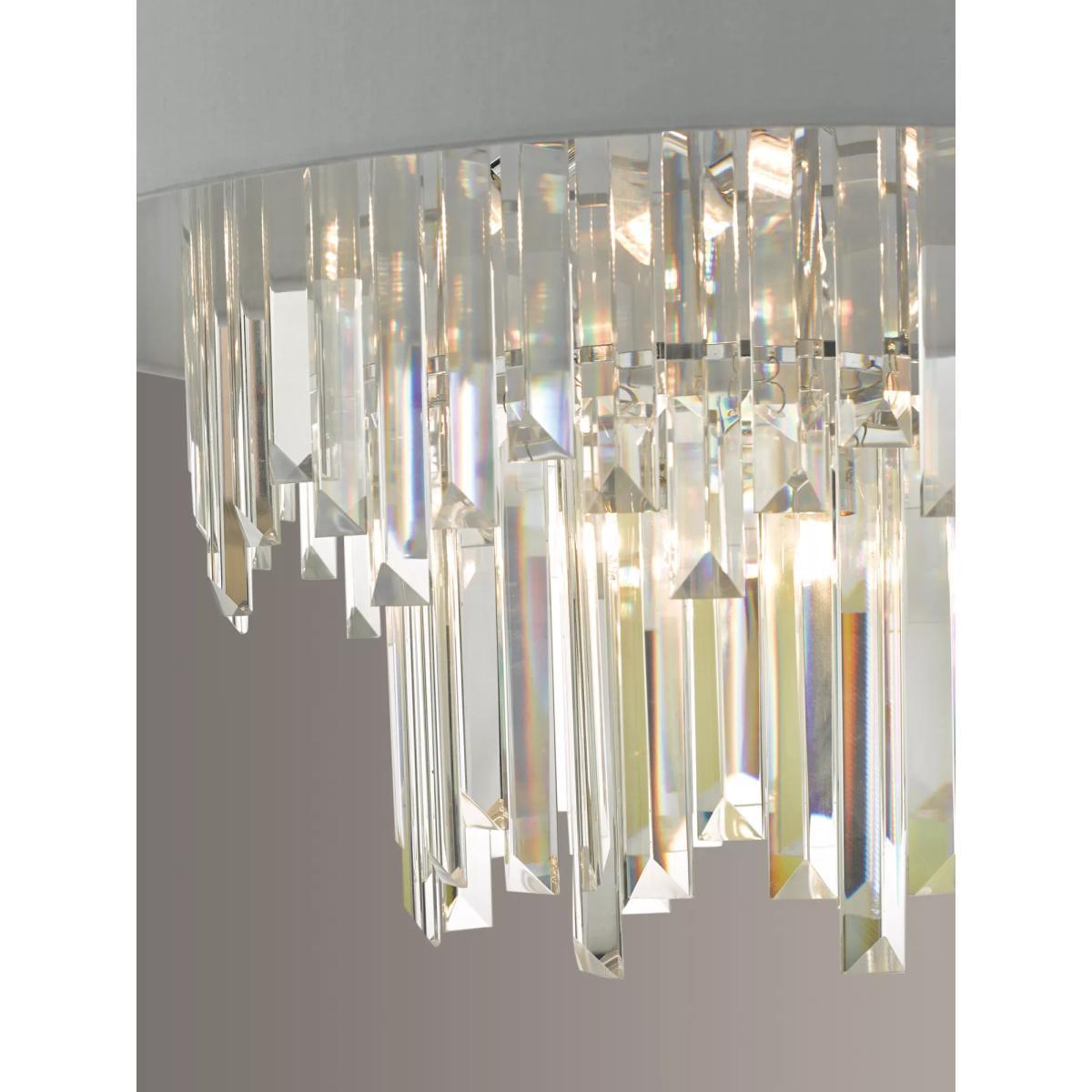 Där Halle Crystal Chandelier Ceiling Light, Clear/Grey – image 2