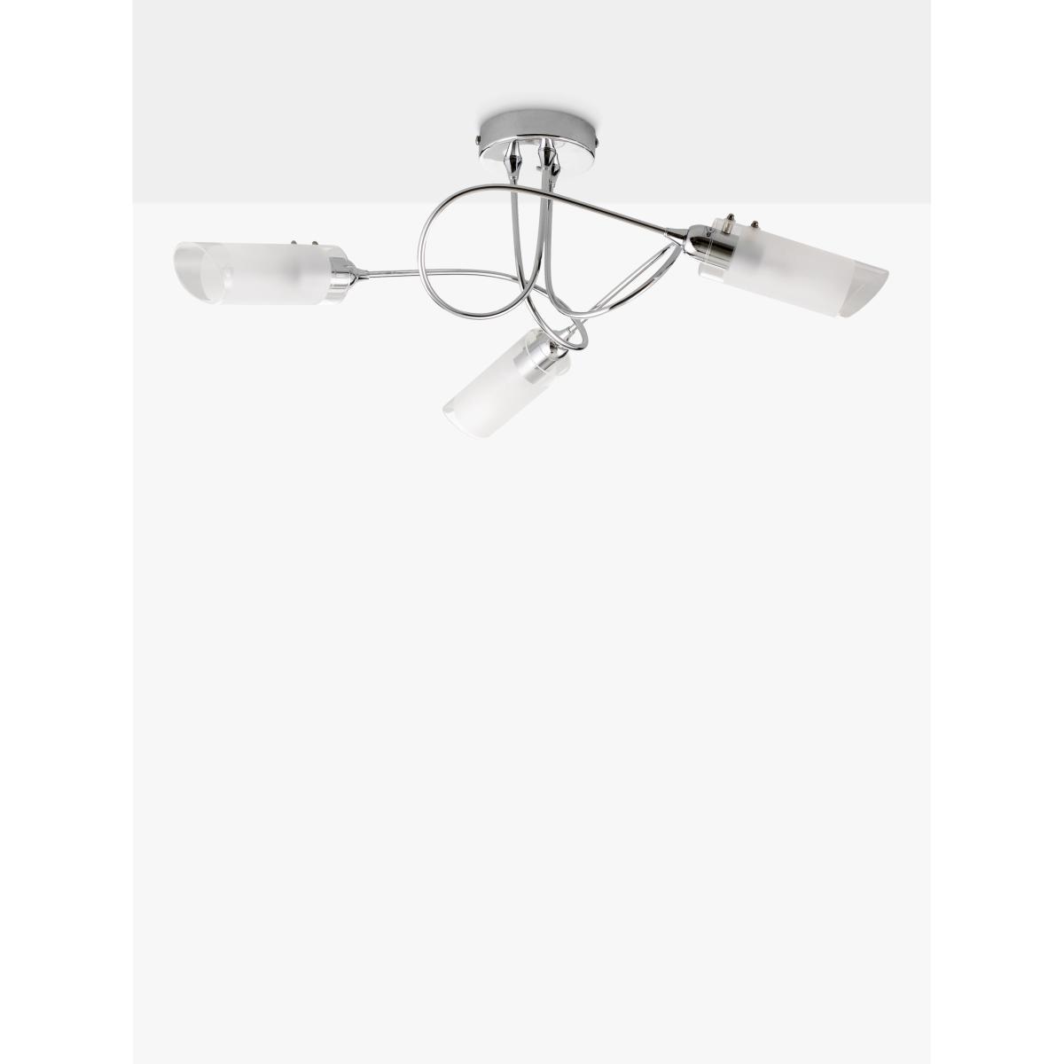 ANYDAY John Lewis & Partners Limbo Semi Flush 3 Arm Ceiling Light, Chrome – image 3