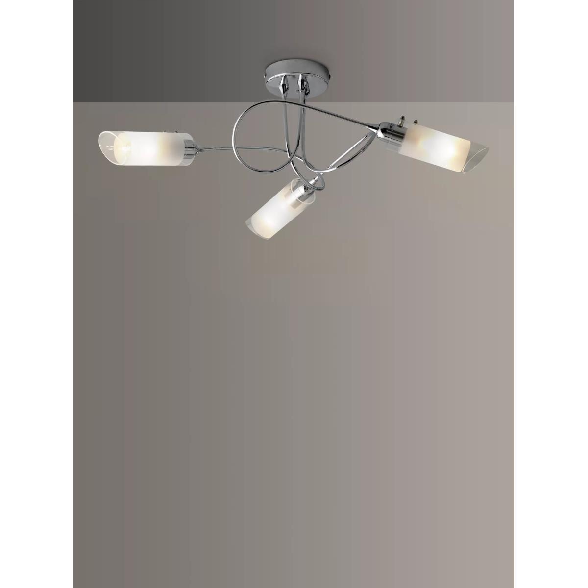 ANYDAY John Lewis & Partners Limbo Semi Flush 3 Arm Ceiling Light, Chrome – image 4