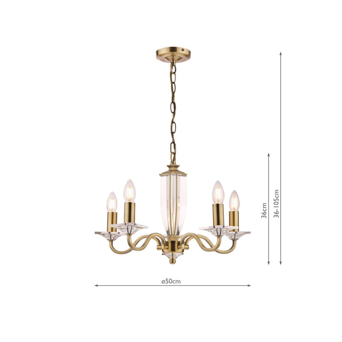 Laura Ashley Carson Chandelier Ceiling Light – image 5
