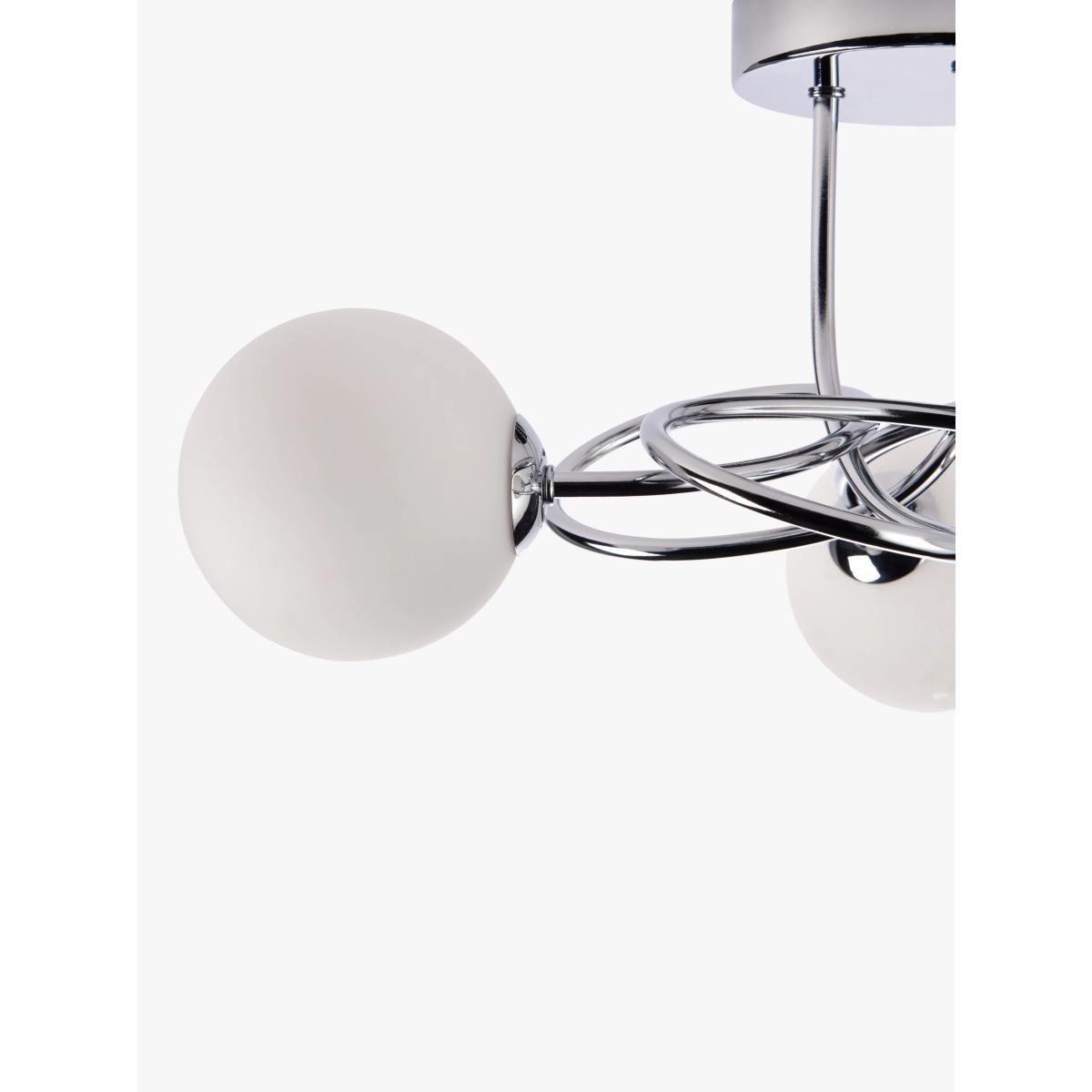 John Lewis & Partners Twine Semi Flush Ceiling Light, Chrome – image 5