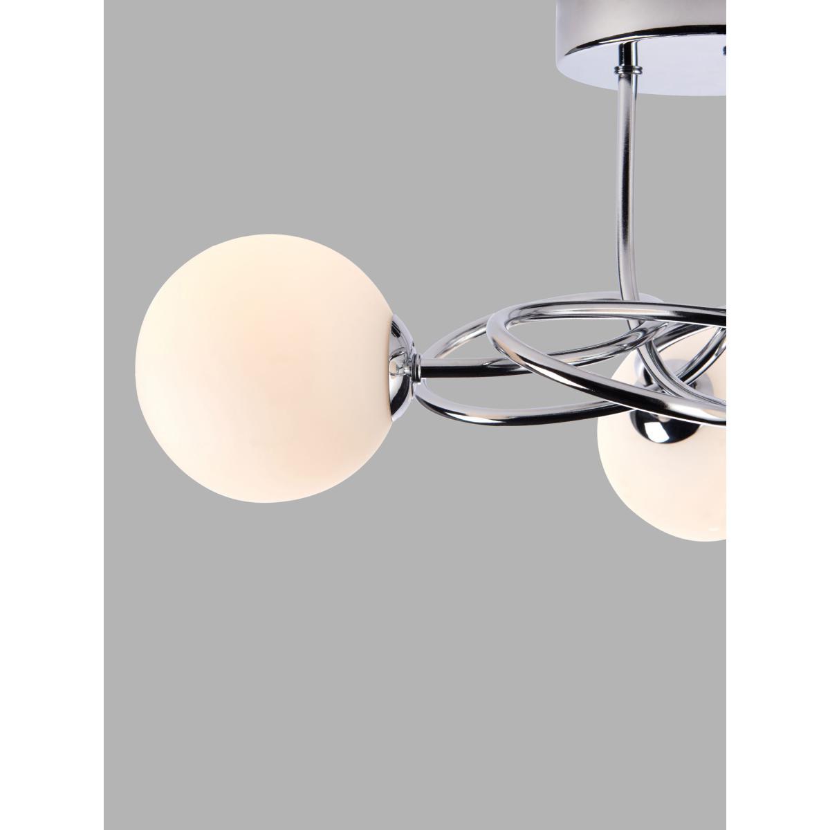 John Lewis & Partners Twine Semi Flush Ceiling Light, Chrome – image 6