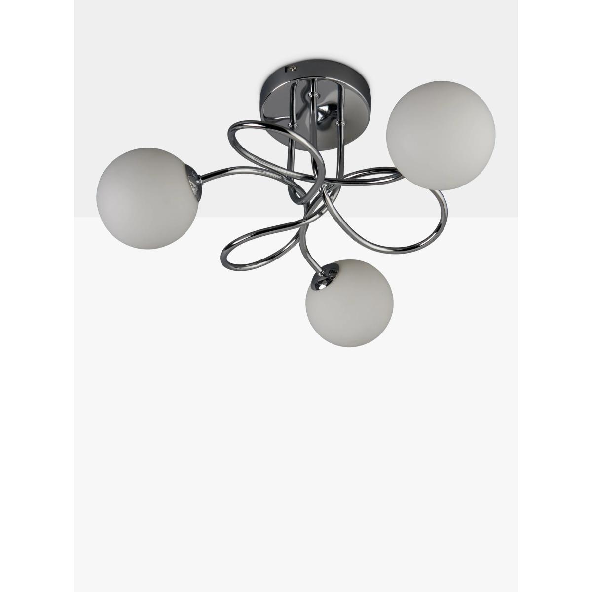 John Lewis & Partners Twine Semi Flush Ceiling Light, Chrome – image 7