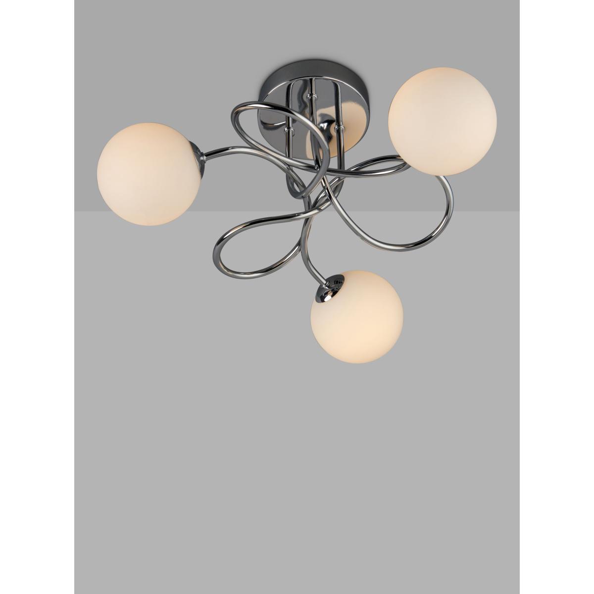 John Lewis & Partners Twine Semi Flush Ceiling Light, Chrome – image 8