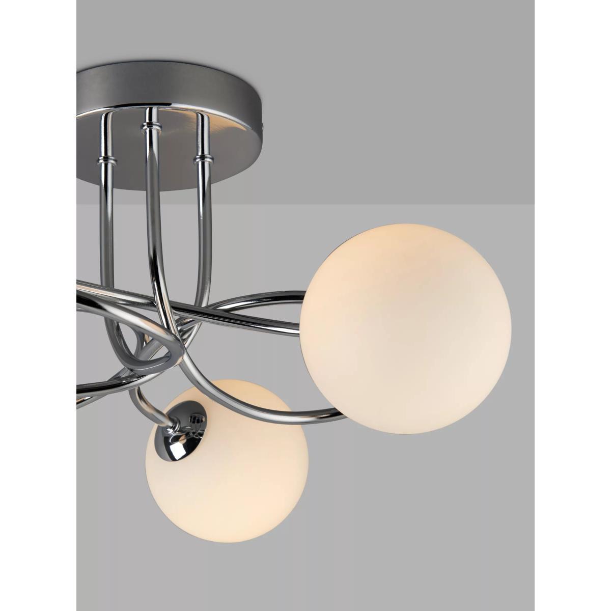 John Lewis & Partners Twine Semi Flush Ceiling Light, Chrome – image 10