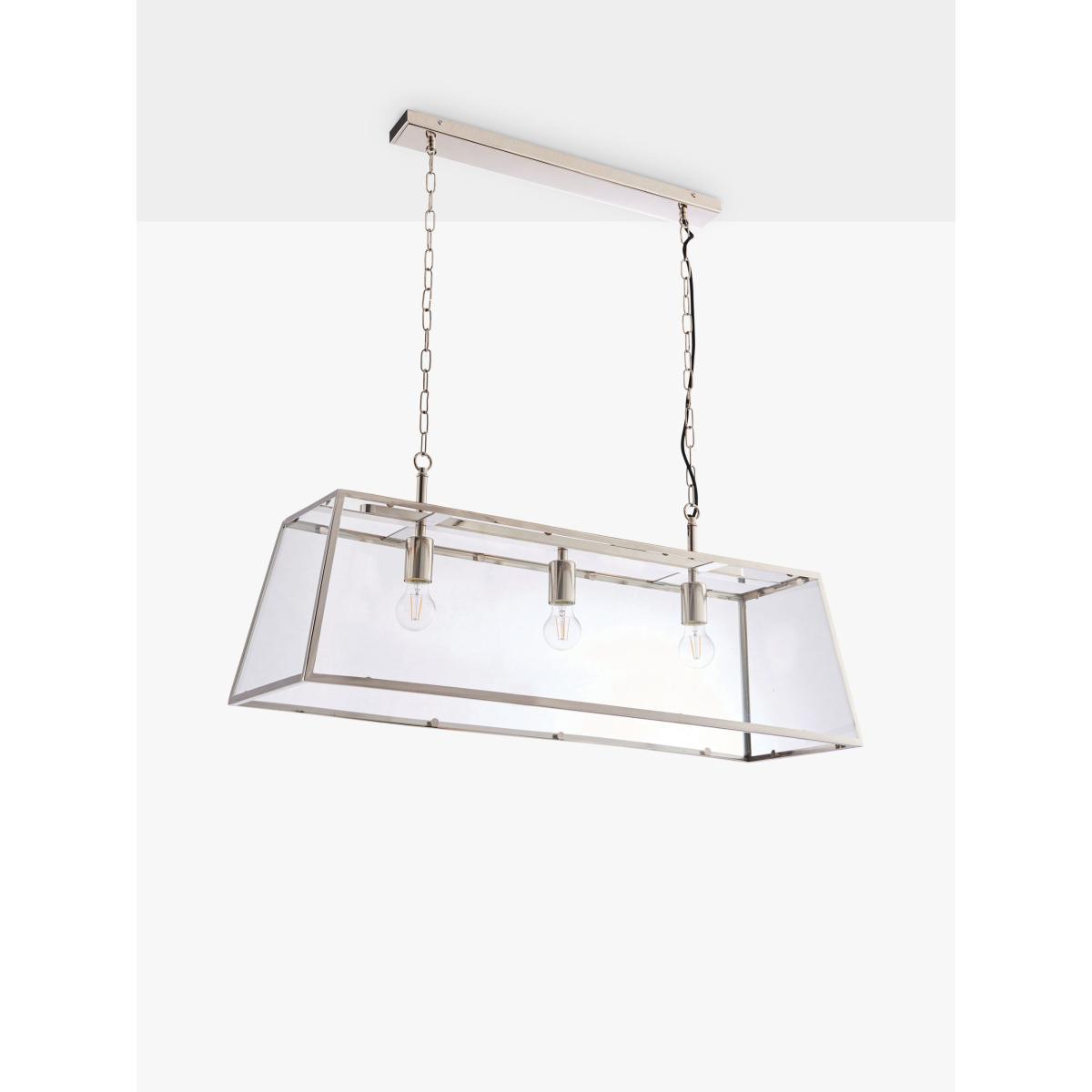 Bay Lighting Aida Lantern Bar Ceiling Light, Nickel – image 2