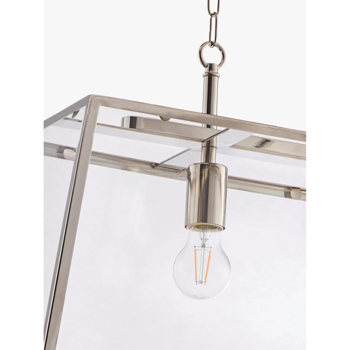 Bay Lighting Aida Lantern Bar Ceiling Light, Nickel – image 3