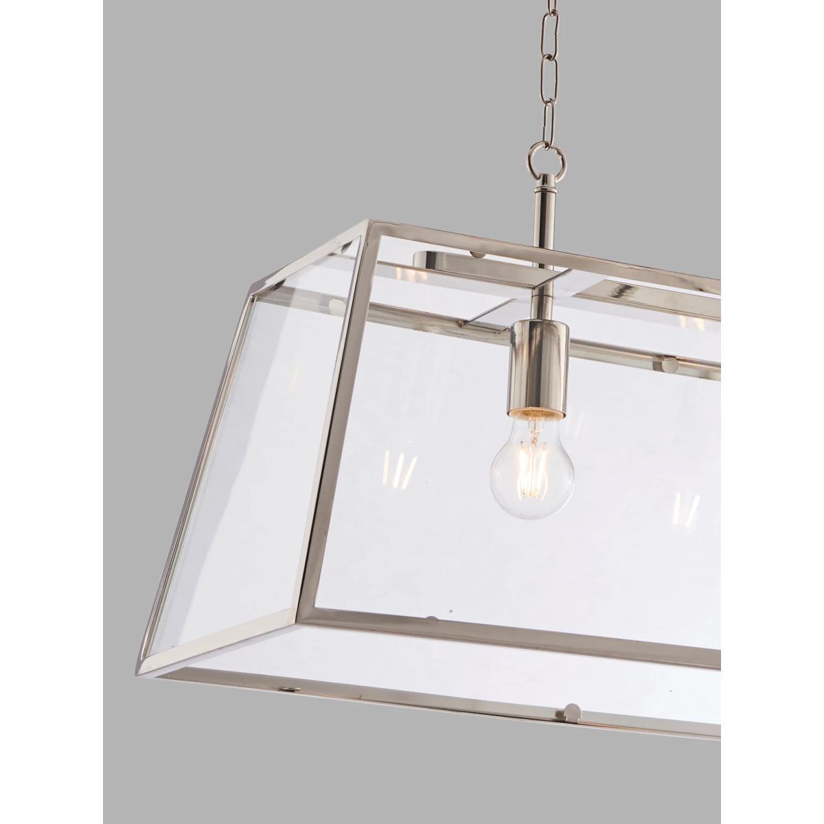 Bay Lighting Aida Lantern Bar Ceiling Light, Nickel – image 4