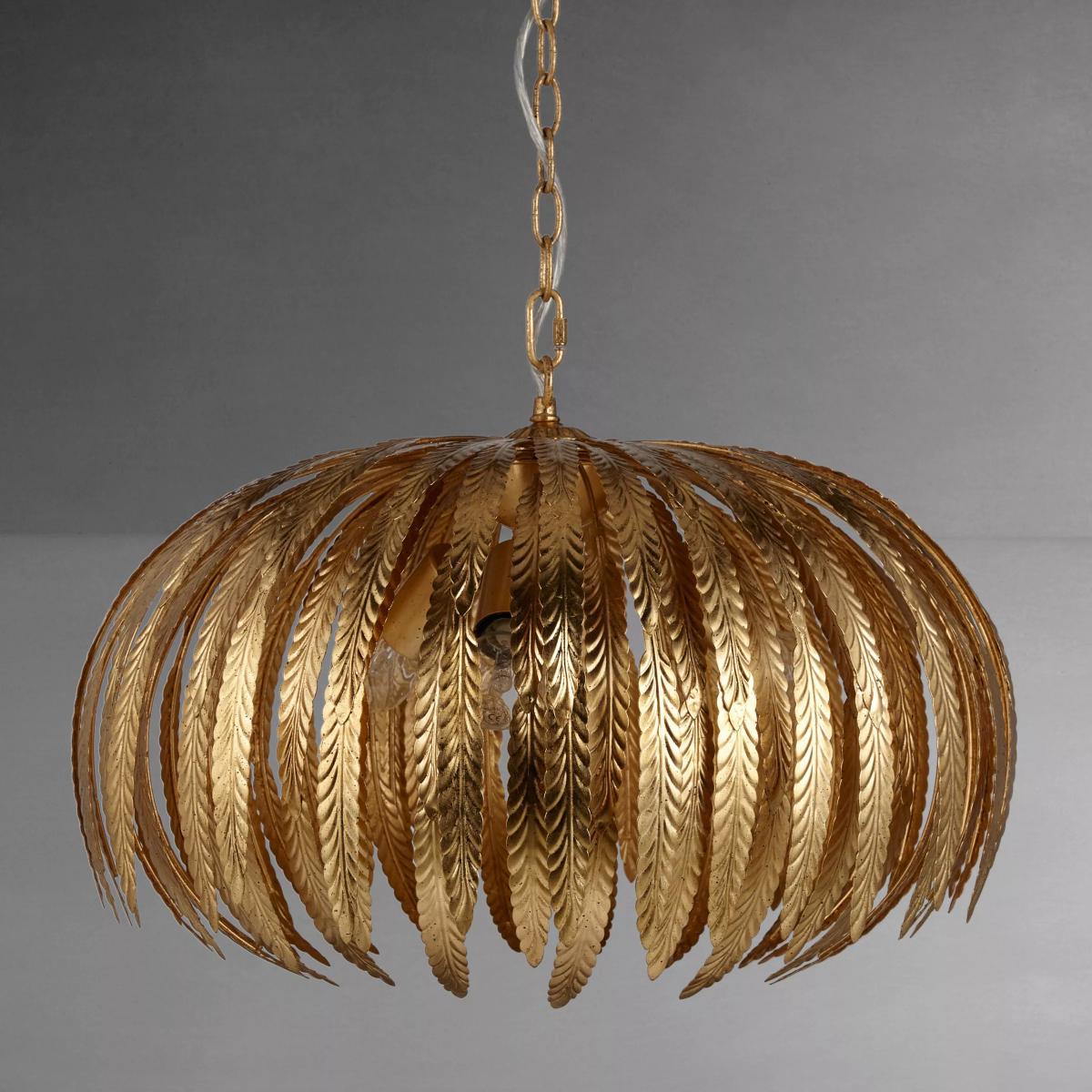 John Lewis & Partners Montserrat Leaf Ceiling Light, Gold – image 2