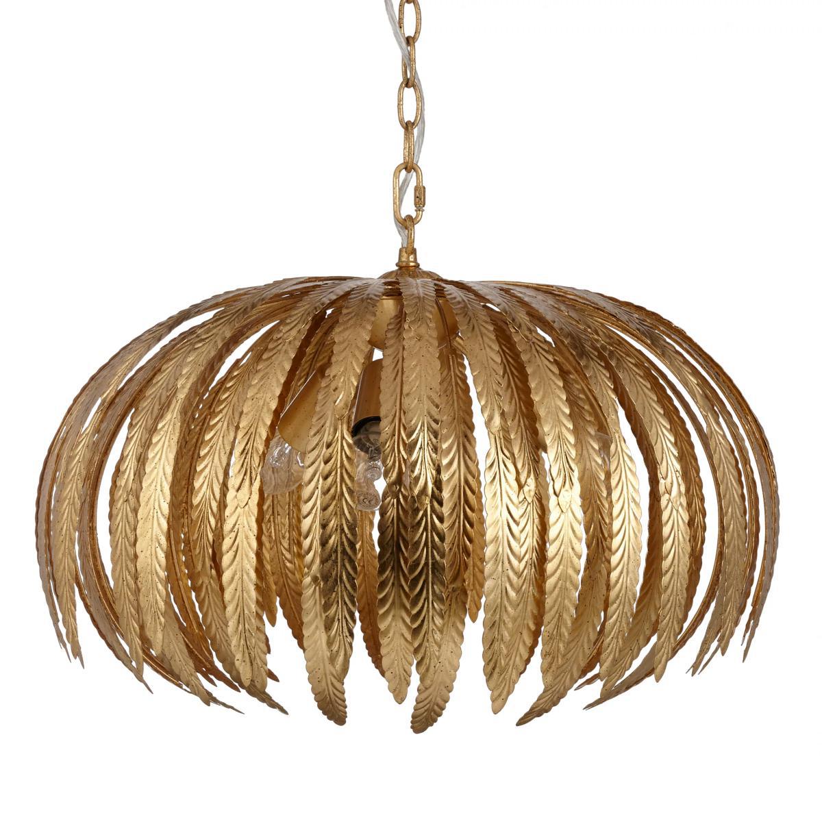 John Lewis & Partners Montserrat Leaf Ceiling Light, Gold – image 4