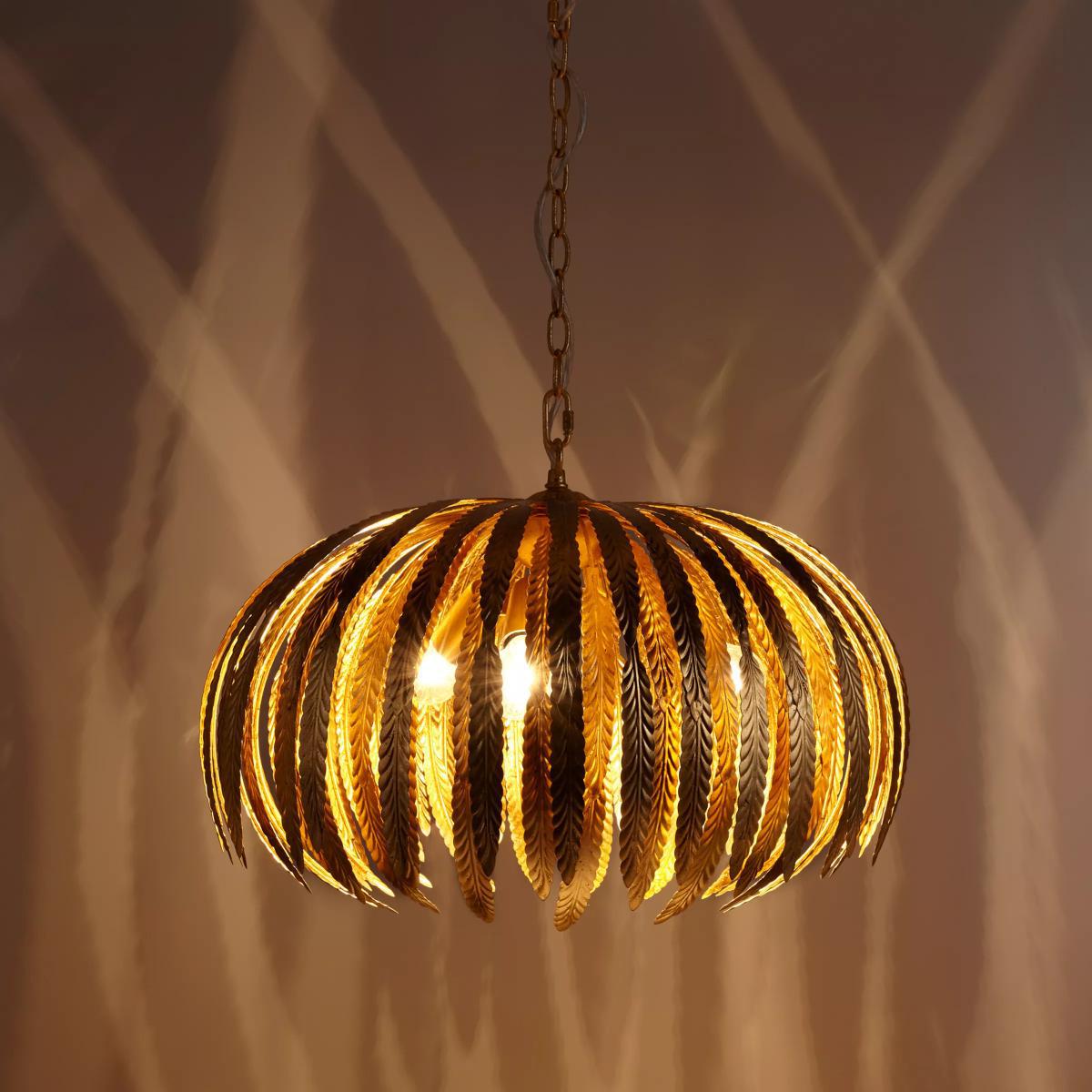 John Lewis & Partners Montserrat Leaf Ceiling Light, Gold – image 5