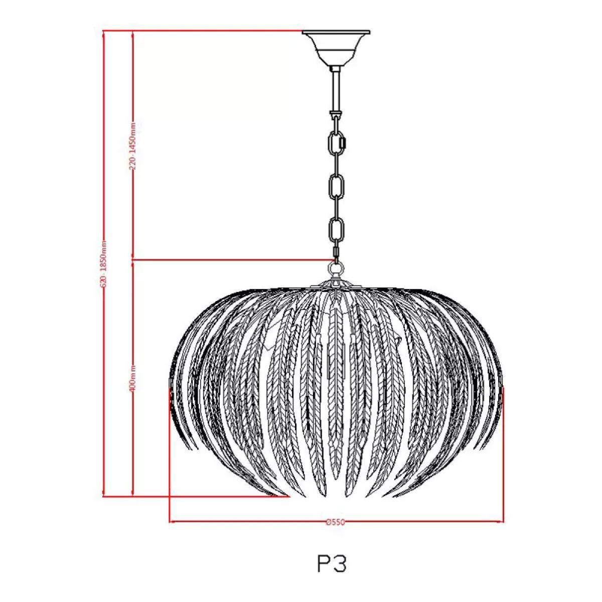 John Lewis & Partners Montserrat Leaf Ceiling Light, Gold – image 7