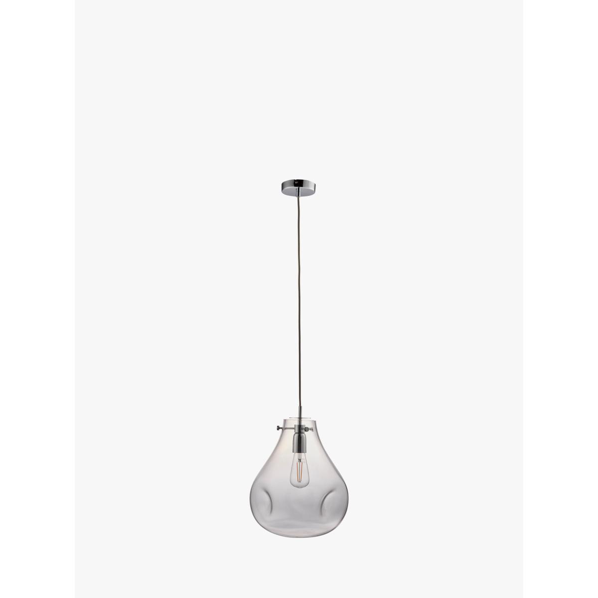 Bay Lighting Luna Glass Pendant Ceiling Light, Clear/Chrome – image 2