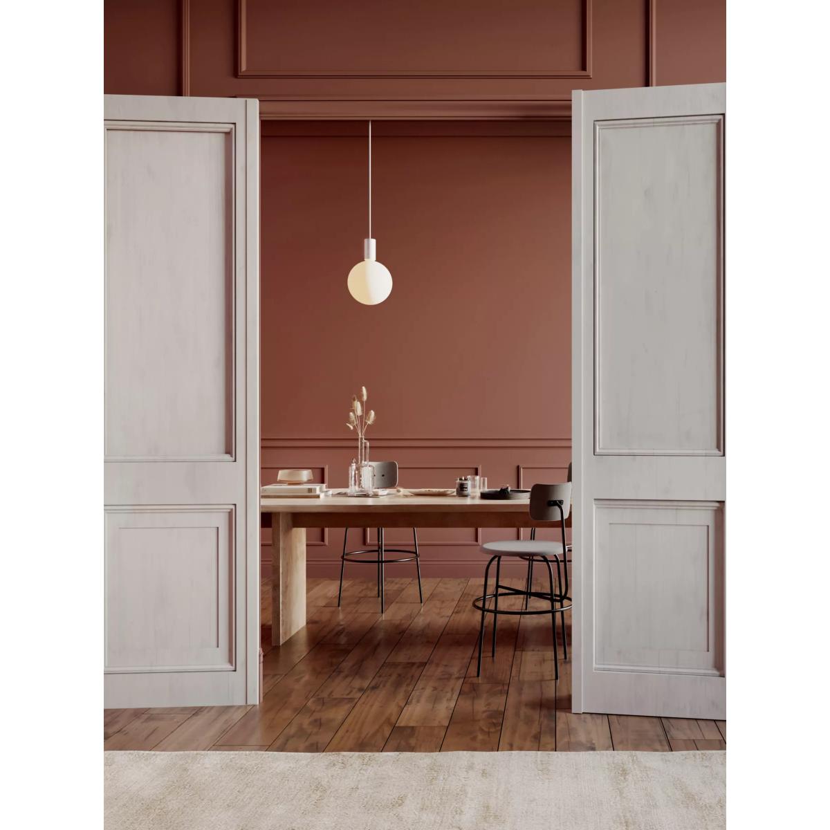 Tala Alumina Single Pendant Ceiling Light with Sphere V LED Bulb, Chalk – image 5
