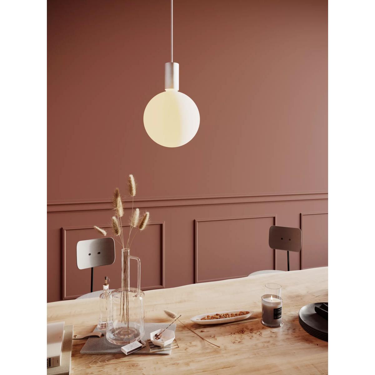 Tala Alumina Single Pendant Ceiling Light with Sphere V LED Bulb, Chalk – image 7