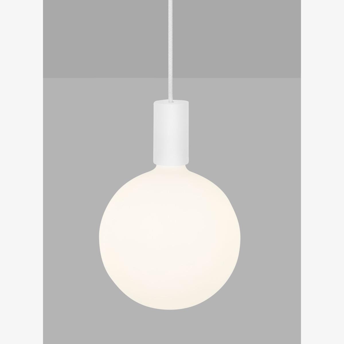 Tala Alumina Single Pendant Ceiling Light with Sphere V LED Bulb, Chalk – image 1
