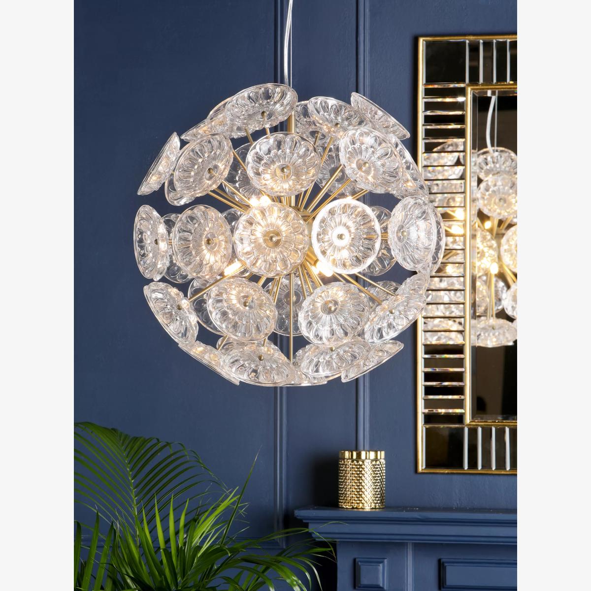 Laura Ashley Elwick Pendant Ceiling Light, Antique Brass – image 1