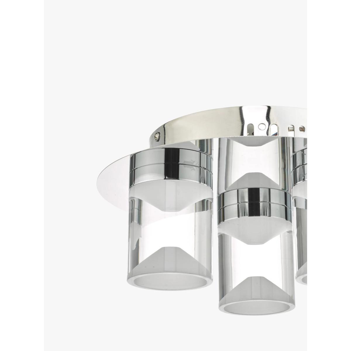 Där Susa LED Semi Flush Ceiling Light, Polished Chrome – image 3