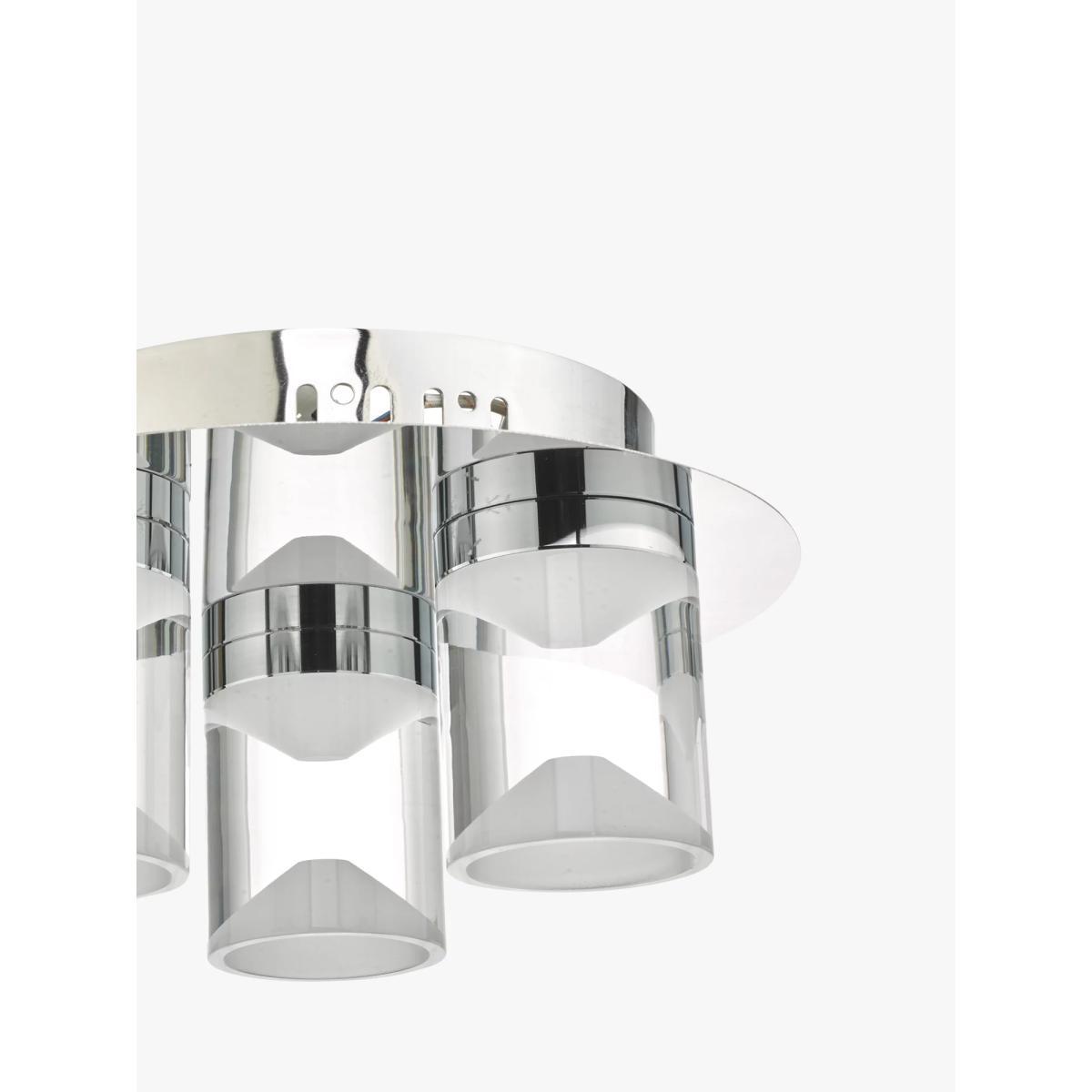Där Susa LED Semi Flush Ceiling Light, Polished Chrome – image 4