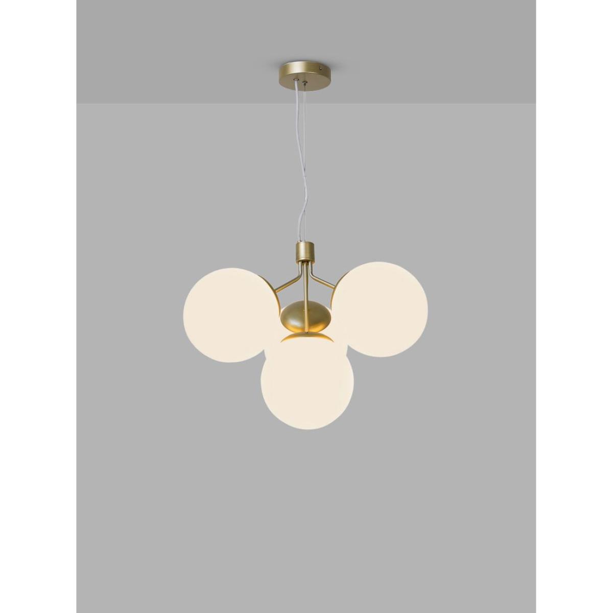 Nordlux Ivona 4 Arm Ceiling Light, Brass/White – image 3
