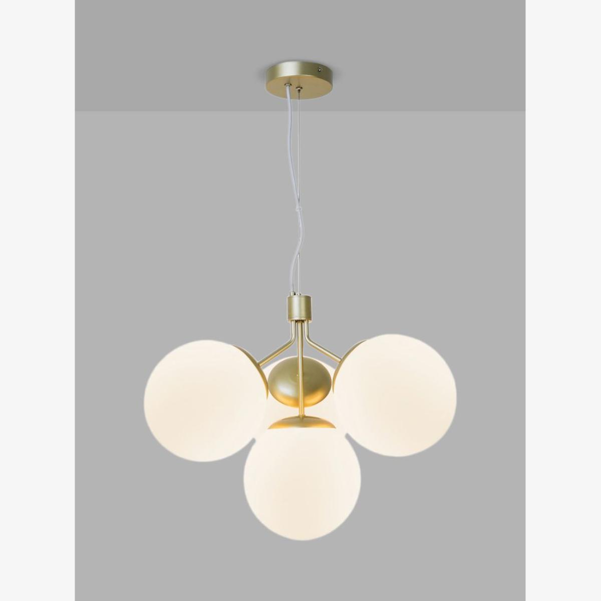 Nordlux Ivona 4 Arm Ceiling Light, Brass/White – image 1