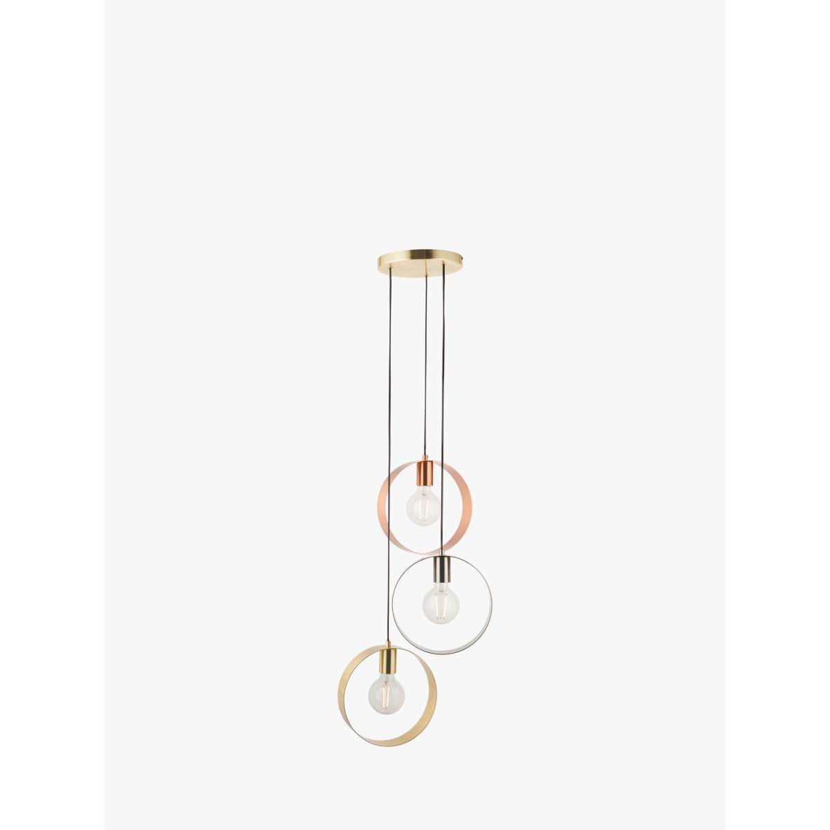 Bay Lighting Link 3 Pendant Cluster Ceiling Light, Gold/Nickel/Copper – image 2