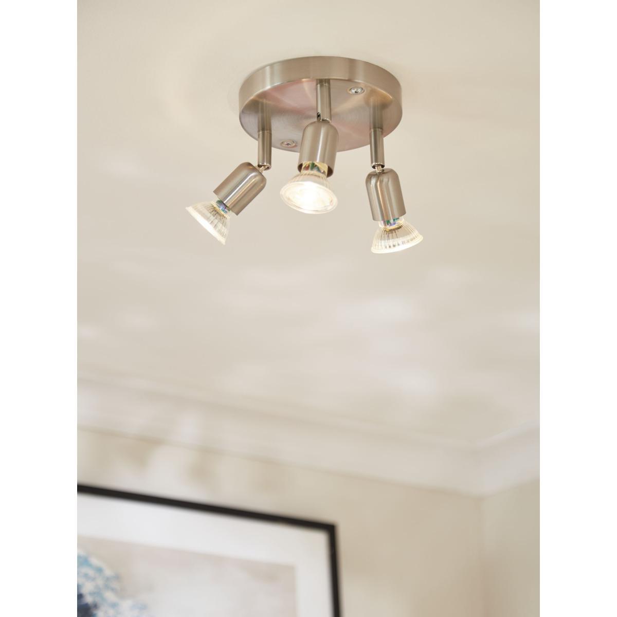 ANYDAY John Lewis & Partners Keely 3 Spotlight Ceiling Plate, Brushed Chrome – image 2