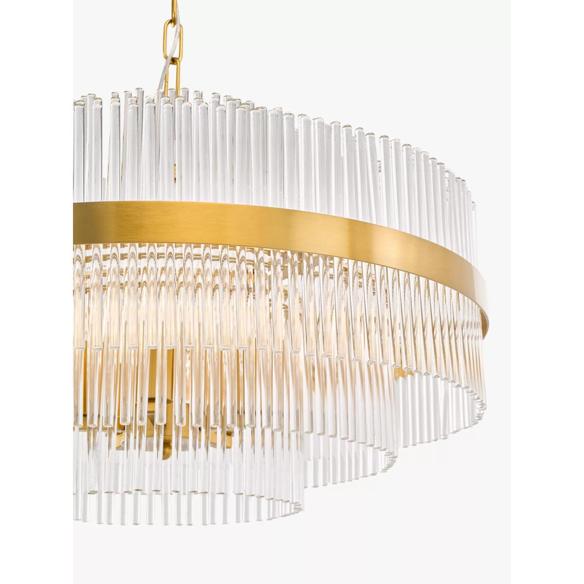 John Lewis Shiminista Large Chandelier Pendant Ceiling Light, Matte Brass – image 3