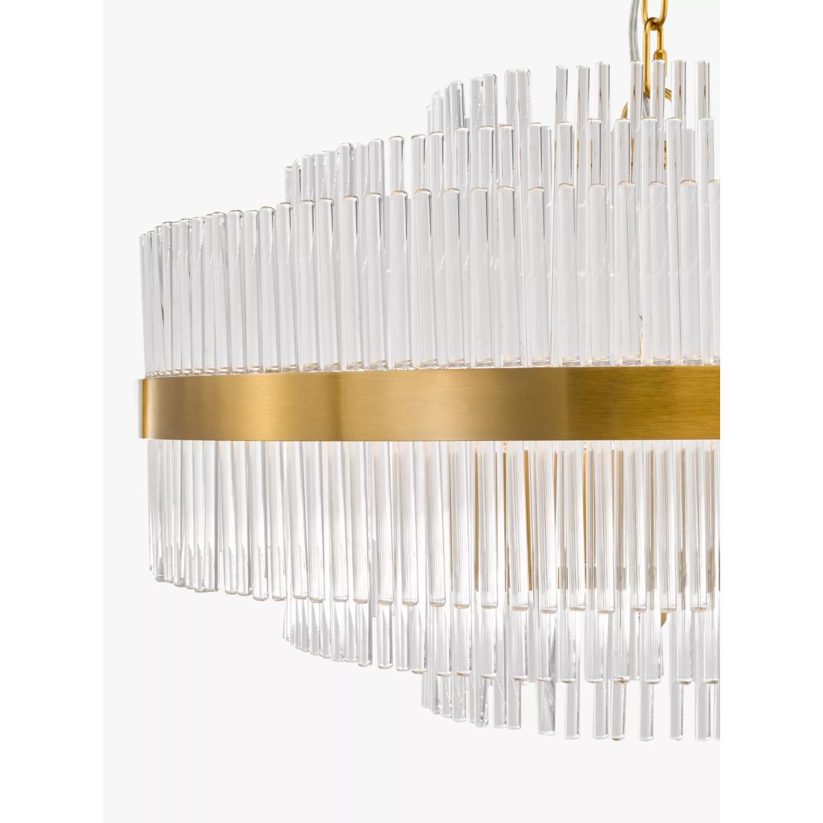 John Lewis Shiminista Large Chandelier Pendant Ceiling Light, Matte Brass – image 4