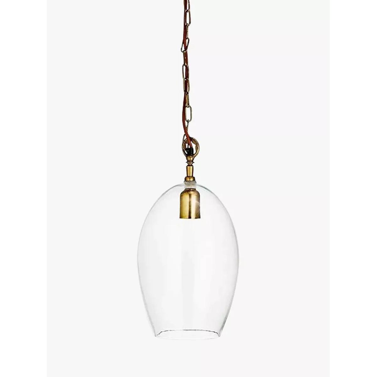 Nkuku Otoro Oval Glass Pendant Light – image 2