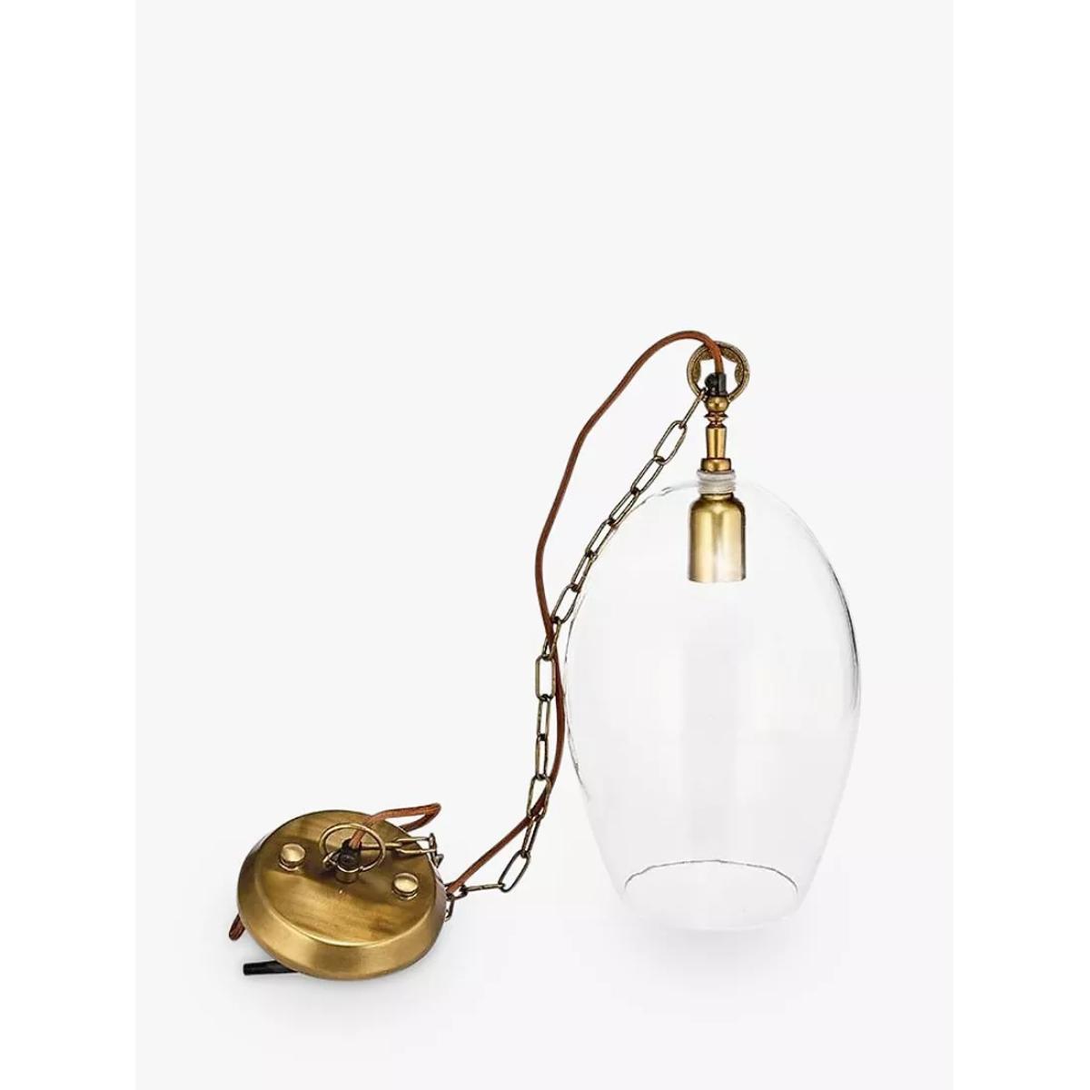 Nkuku Otoro Oval Glass Pendant Light – image 3
